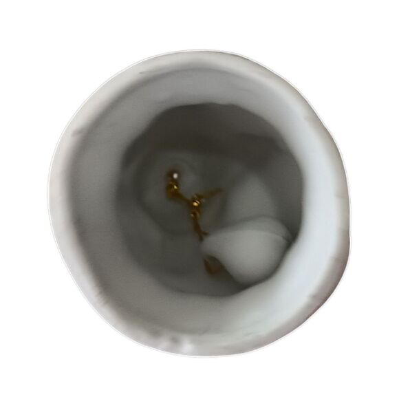 Jasco Sleeping Bear Bell Ornament Vtg Porcelain Merri Bells Miniature Christmas. - Picture 3 of 13